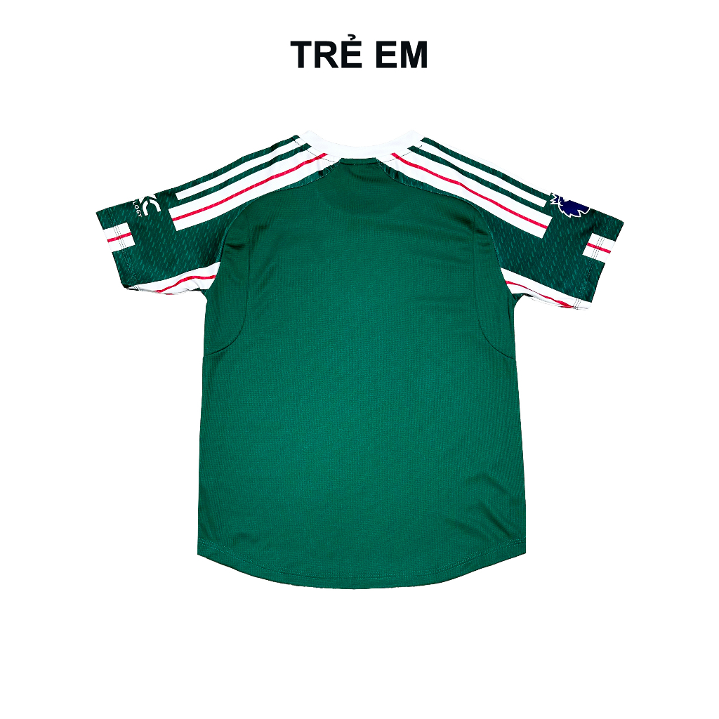 Quần Áo Bóng Đá, Đồ Đá Banh CLB MU Xanh Rêu 2023 8kg - 88kg - Logo Thêu - Vải Mát, Bền - Thể Thao Khỏe