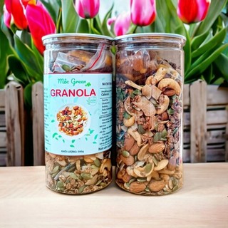 Granola ăn kiêng - ngũ cốc ăn kiêng không đường nhiều hạt 500g - vị chocolate