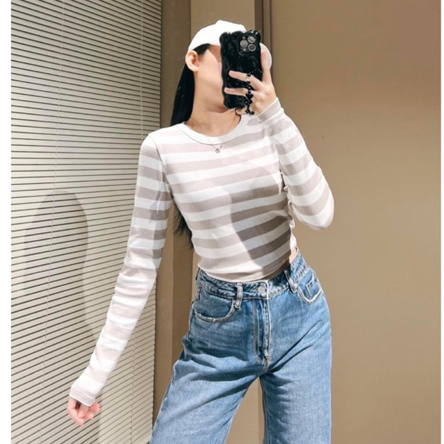 Áo kẻ hãng Wilfred Free