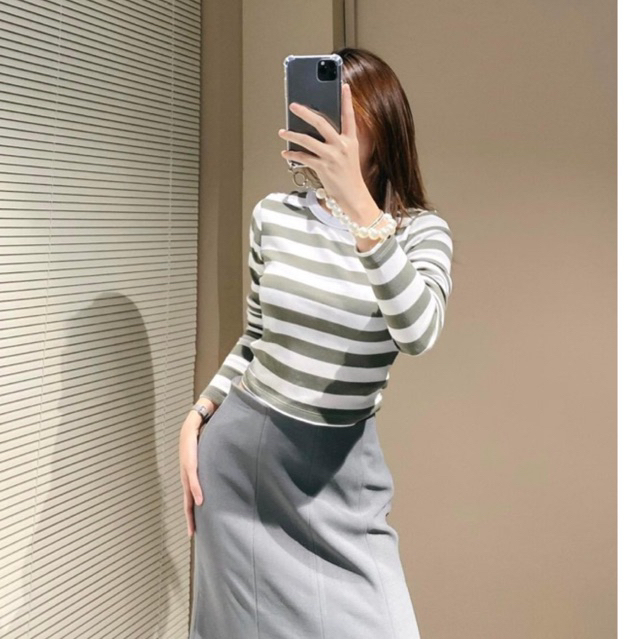 Áo kẻ hãng Wilfred Free