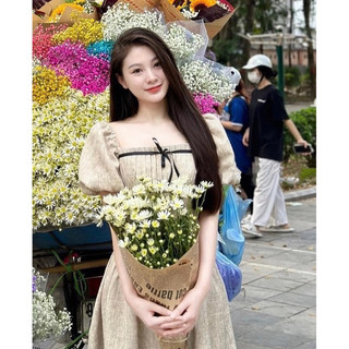 Đầm dạ mùa thu Có bigsize xếp ly ngực