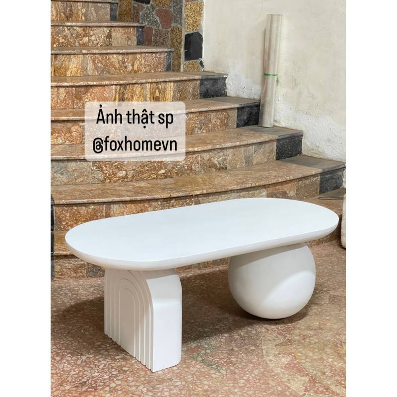 FREESHIP HN Bàn trà sofa dài 100cm cao 38cm gỗ tự nhiên cao cấp decor phòng khách, homestay - FOXHOMEVN