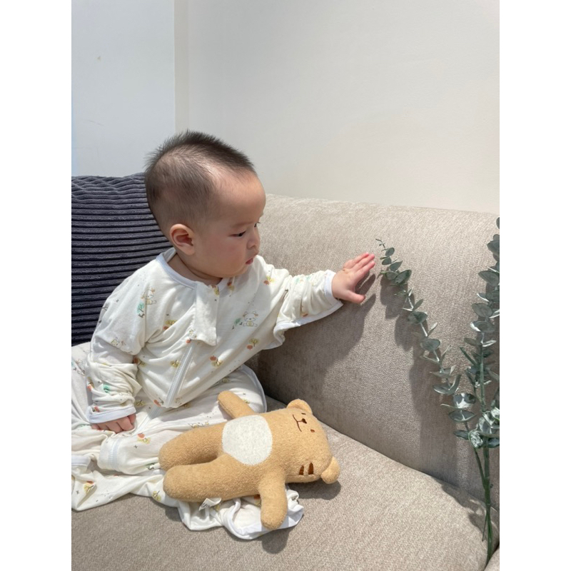 Túi ngủ mặc hè vải cotton siêu thoáng mát _Nai rừng ngơ ngác