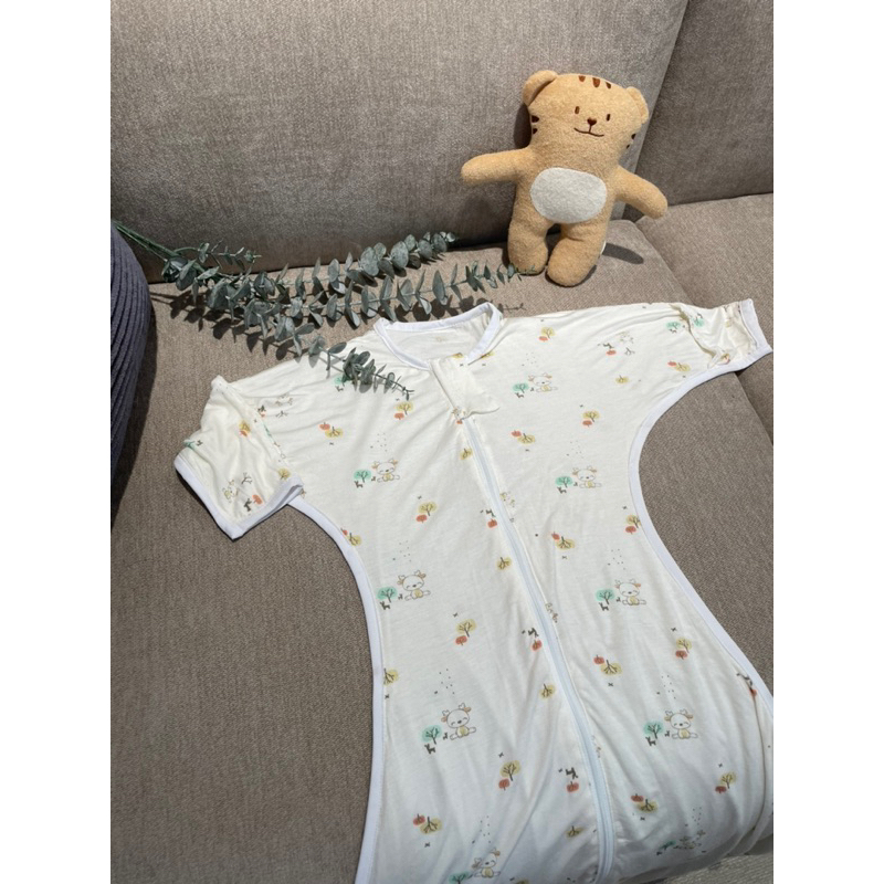 Túi ngủ mặc hè vải cotton siêu thoáng mát _Nai rừng ngơ ngác