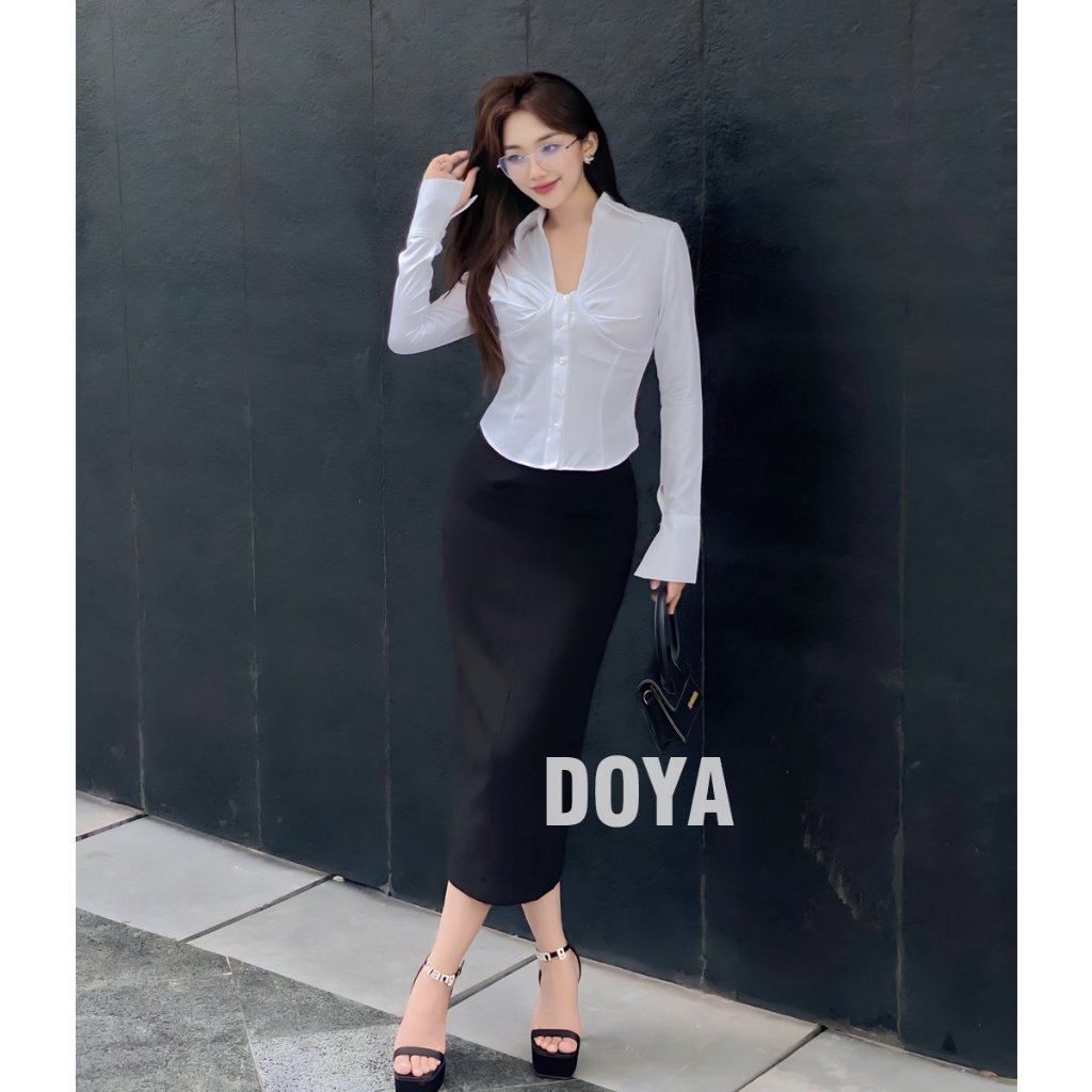 SALE Áo sơ mi nữ tay dài phom ôm DOYA Clothing