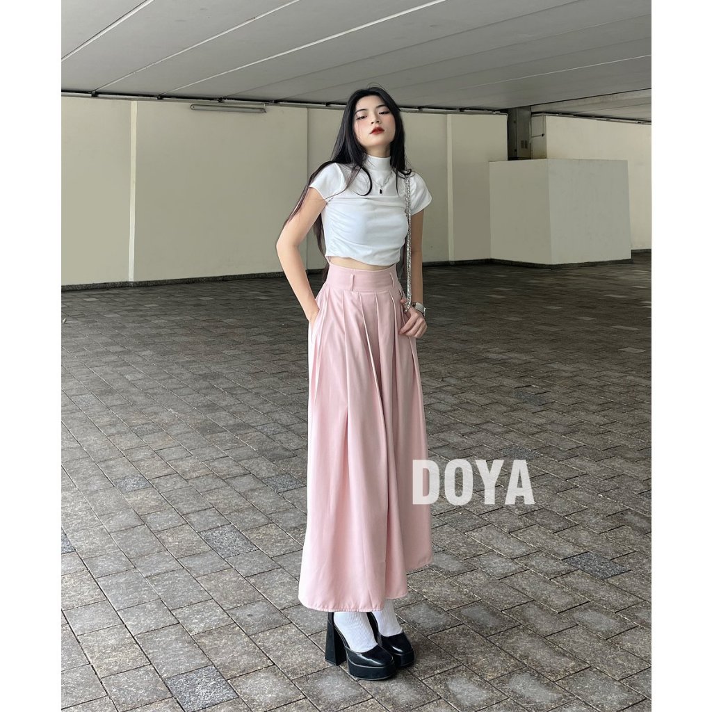 Chân váy dáng dài xếp ly DOYA Clothing