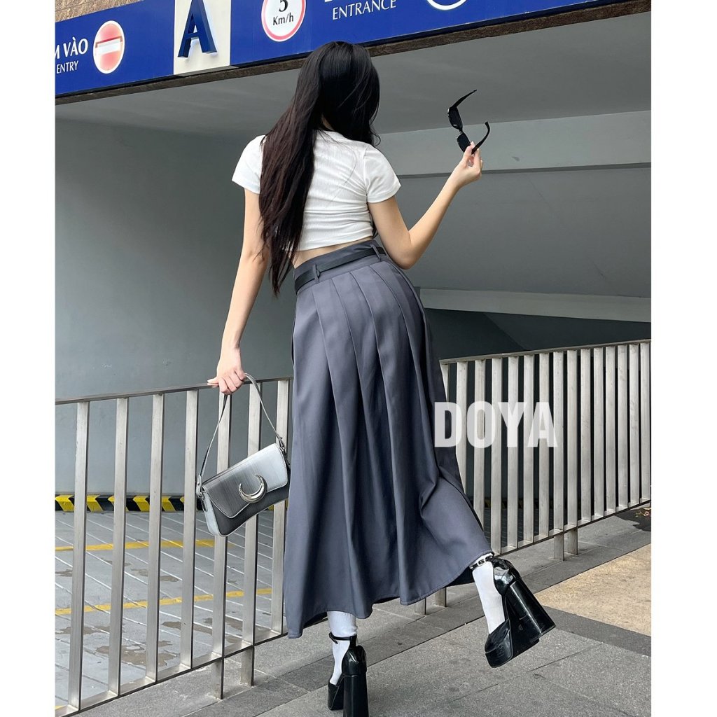 Chân váy dáng dài xếp ly DOYA Clothing