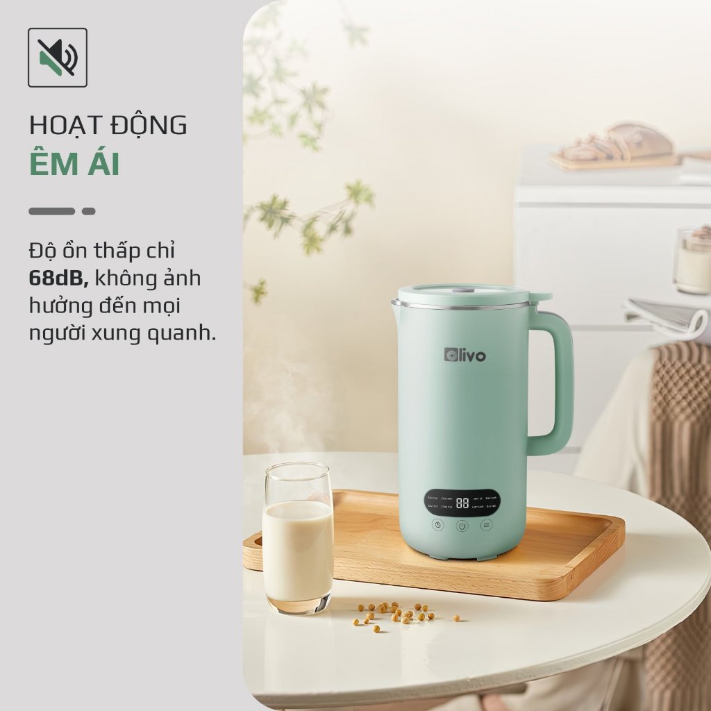 MÁY LÀM SỮA HẠT, XAY NẤU ĐA NĂNG OLIVO CB1000 - DUNG TÍCH 1L - HÀNG CHÍNH HÃNG