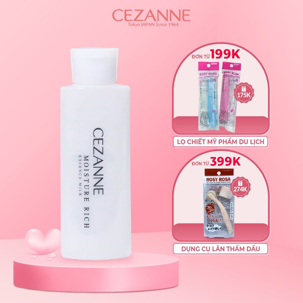 Sữa dưỡng ẩm Cezanne Moisture Rich Essence Milk Nhật Bản 160ml