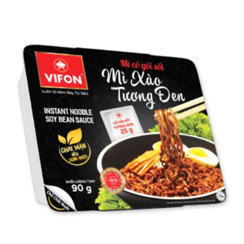 Mì xào tương đen khay 90g Vifon