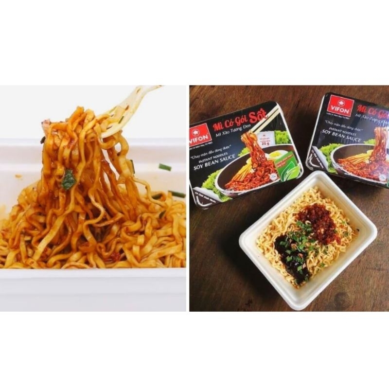 Mì xào tương đen khay 90g Vifon