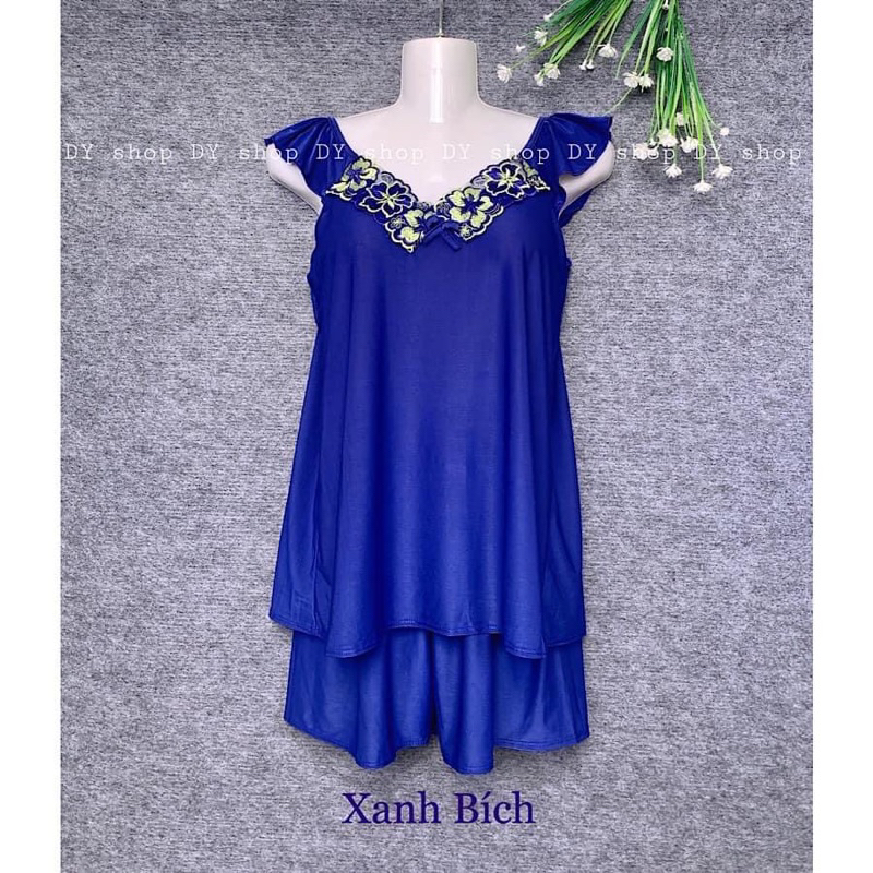 Đồ bộ nữ, bộ đùi thun lạnh tay cánh tiên