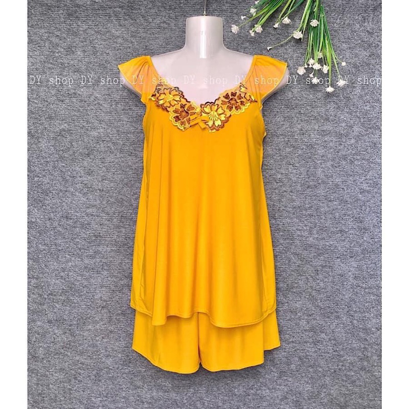 Đồ bộ nữ, bộ đùi thun lạnh tay cánh tiên