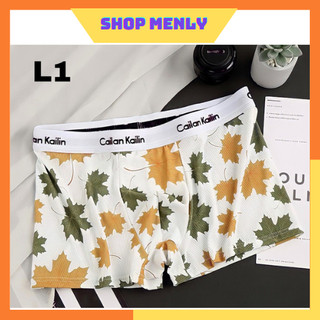 Quần sịp nam,quần lót đùi nam boxer cao cấp thiết kế hình chiếc lá chất thun lạnh thoáng mát