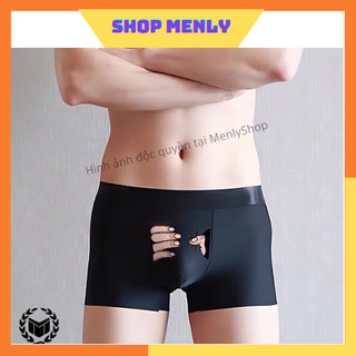 Quần sịp nam, quần lót đùi nam thun lạnh họa tiết bàn tay cao cấp thiết kế độc quyền