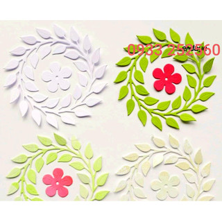 1 vòng nguyệt quế dùng trang trí thiệp giáng sinh / noel- hoa trang trí bưu thiếp, thiệp