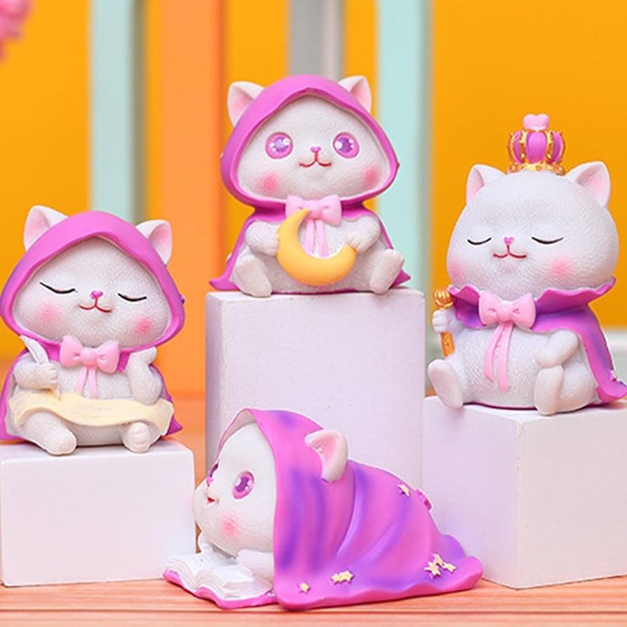 Tô Tượng Thạch Cao Mèo Quý Tộc Size M - Tượng Tô Màu Cho Bé  - Bảo Bình Decor