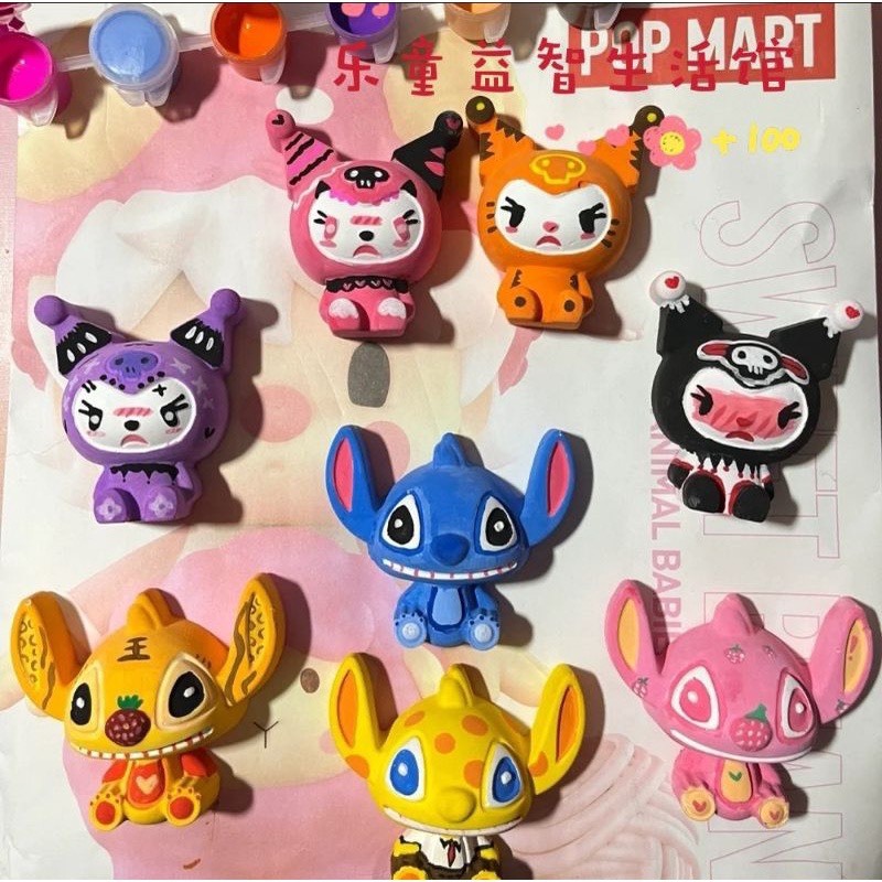 Tô Tượng Thạch Cao Các Nhân Vật Hoạt Hình size Bé - 2D  - Tượng Tô Màu Cho Bé - Bảo Bình Decor