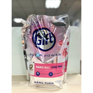 Nước giặt Gift Nắng Xuân (túi) 3.6 kg Công thức Silver Power với sức mạnh công nghệ khử mùi.