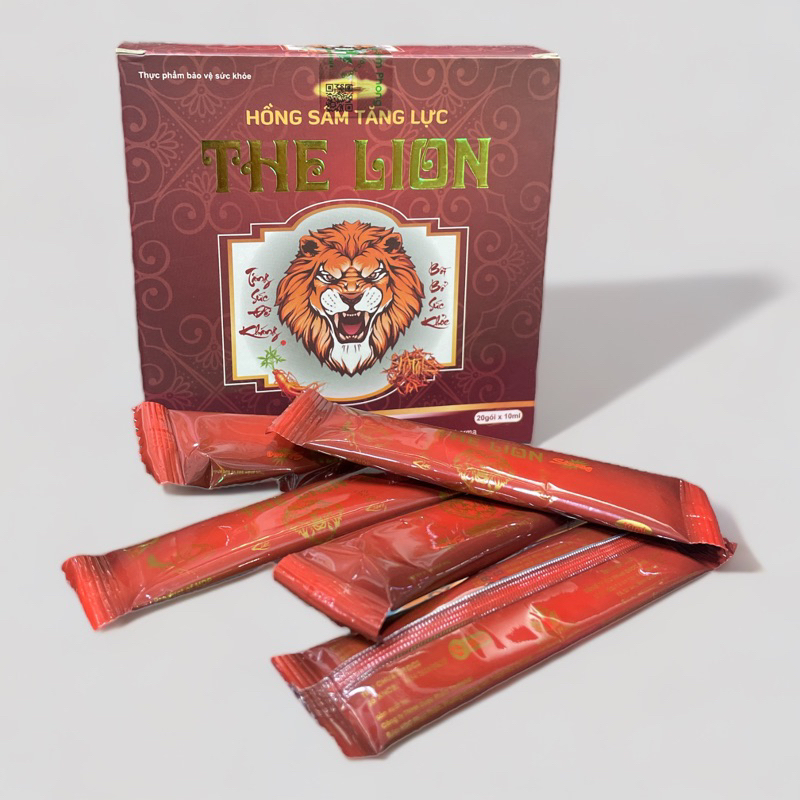 Dung Dịch Hồng Sâm Tăng Lực The Lion Giúp Giảm Mệt Mỏi, Nâng Cao Sức Khoẻ Hộp 20 gói