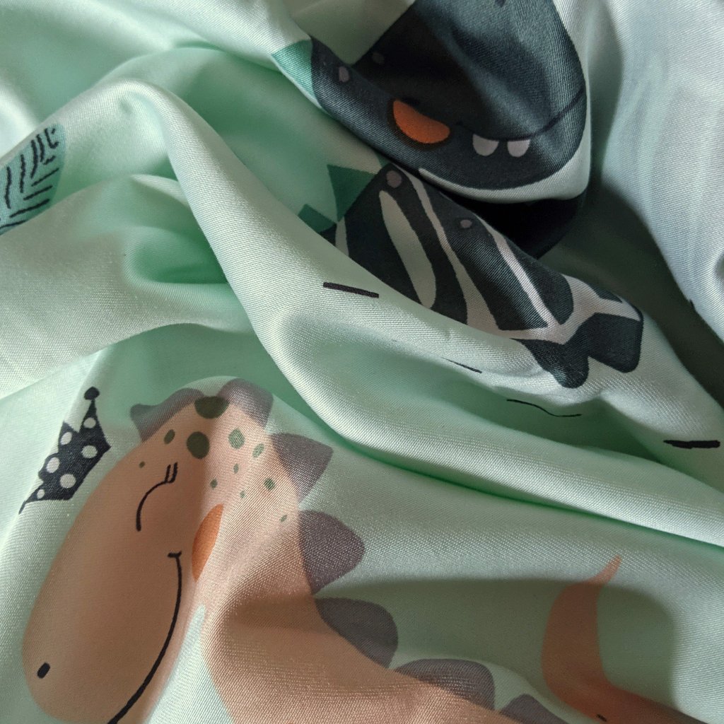 Vải lụa Tencel LAMIDO mẫu cute mềm mịn chuyên dùng may chăn ga gối giá sỉ