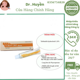Tenafine cream tuýp 15g - kem bôi nấm da, lang ben, hắc lào hàn quốc