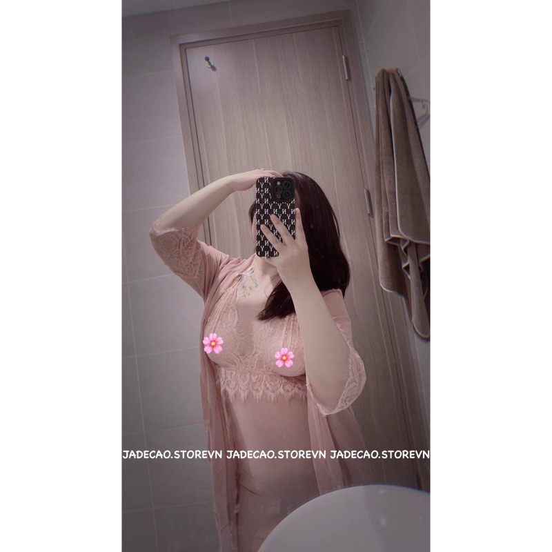 SET VÁY NGỦ KÈM CHOÀNG/4 MÓN CAO CẤP BIG SIZE