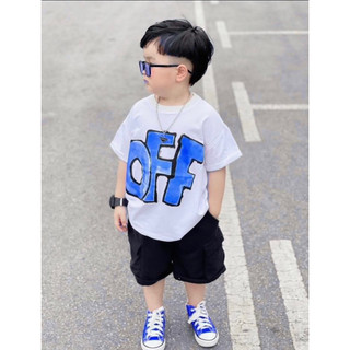 SET BỘ BÉ TRAI ÁO THUN COTTON QUẦN KAKI GIẶT SỊN SÒ kèm túi đeo chéo