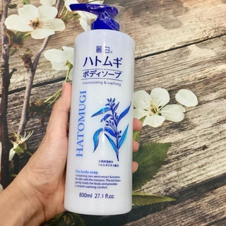 Sữa tắm trắng da ý dĩ Hatomugi Nhật Bản chai 800ml