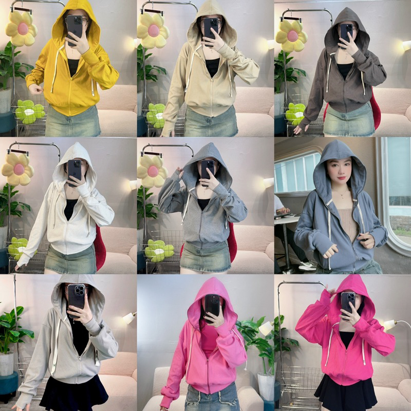 ÁO KHOÁC THUN GÂN FORM VỪA TÚI KHOÁ, ÁO KHOÁC GÂN TRƠN