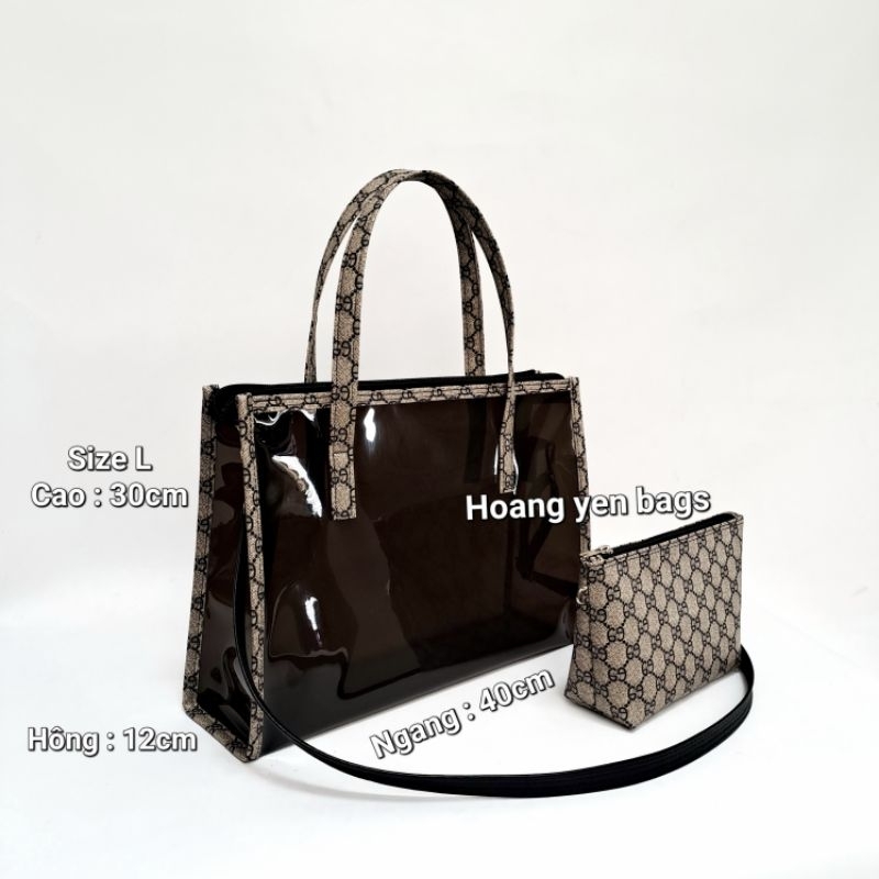 Túi xách nhựa trong suốt có dây kéo