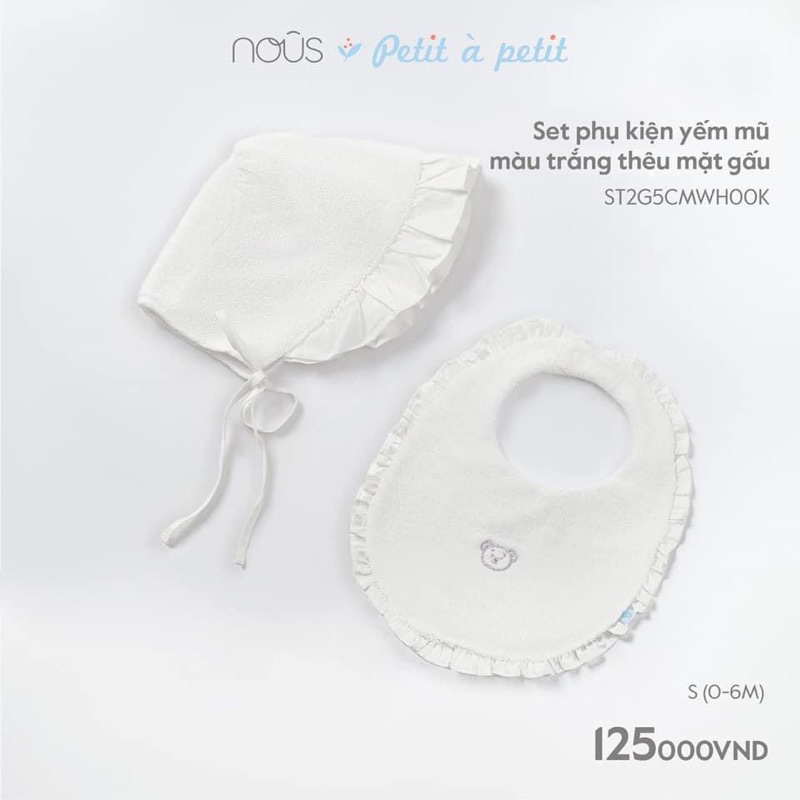Sét phụ kiện sơ sinh: mũ, bao tay, bao chân