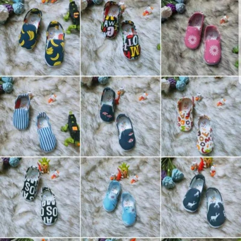 Giày vải lười.đế xốp cho bé