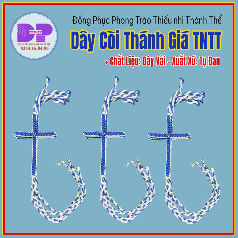 Dây Còi Thánh Giá Màu Xanh Dương