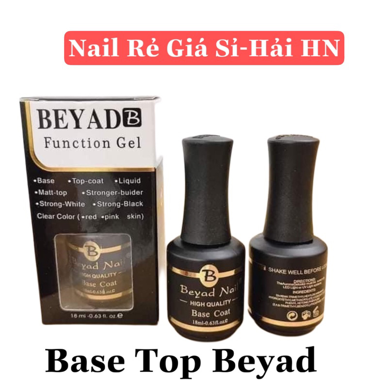 Base top Beyad Nail Mỹ, sơn gel base top siêu bền chính hãng Nail HN