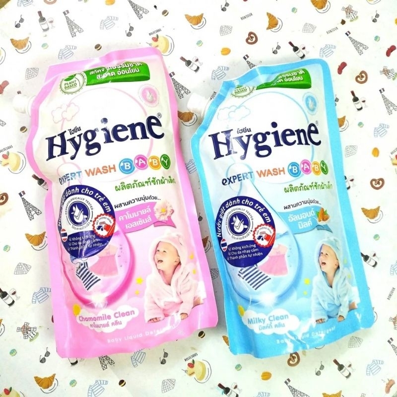 Nước Giặc Hygiene Thái Lan 2 Trong 1 Dành Cho Bé (túi 600ml) Siêu Thơm