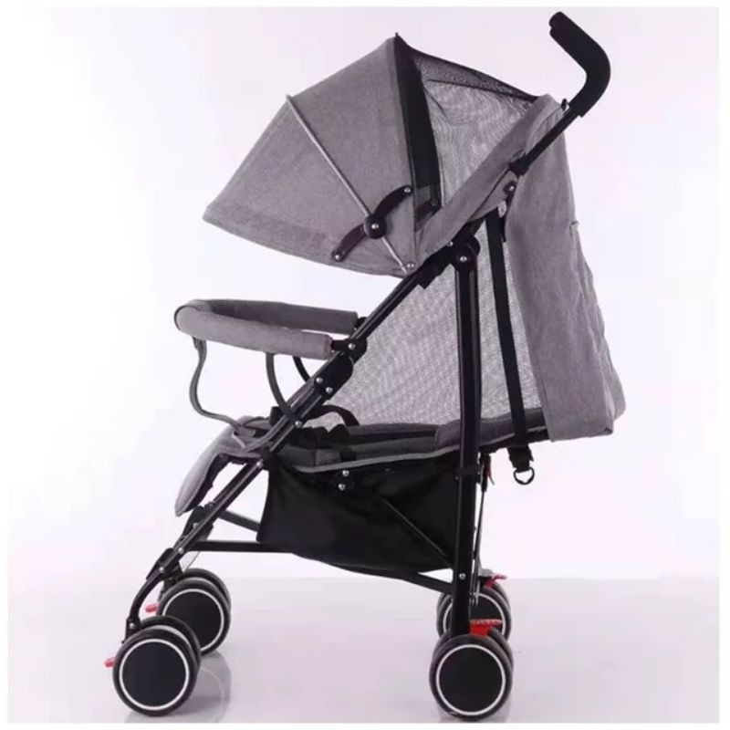 Xe đẩy sơ sinh gấp gọn 3 tư thế nằm ,nằm ngả và ngồi cho bé.