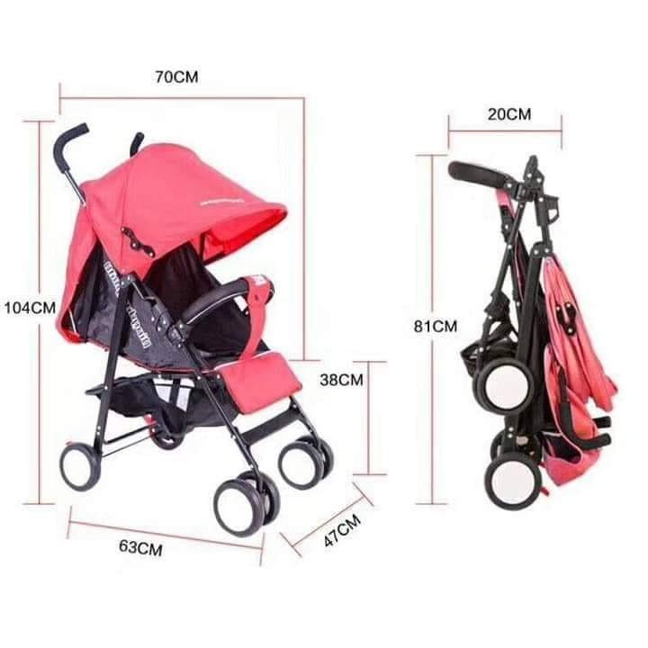 Xe đẩy sơ sinh gấp gọn 3 tư thế nằm ,nằm ngả và ngồi cho bé.