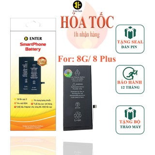 Pin dùng cho ĐT 8G/ 8 Plus EnterTech dung lượng chuẩn bảo hành 12 tháng.