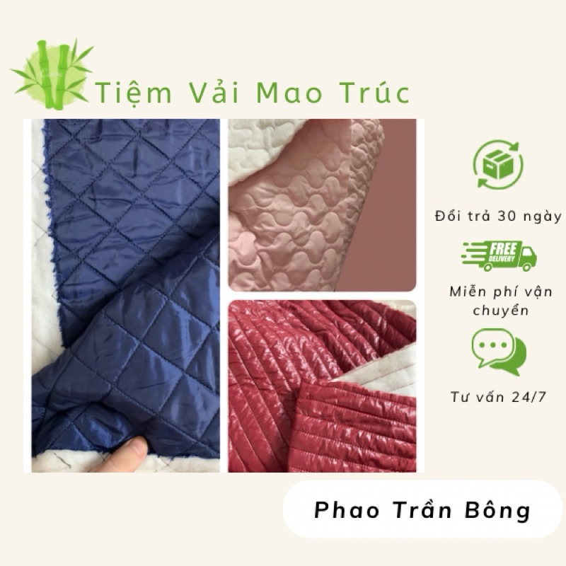 Vải phao trần bông một mặt
