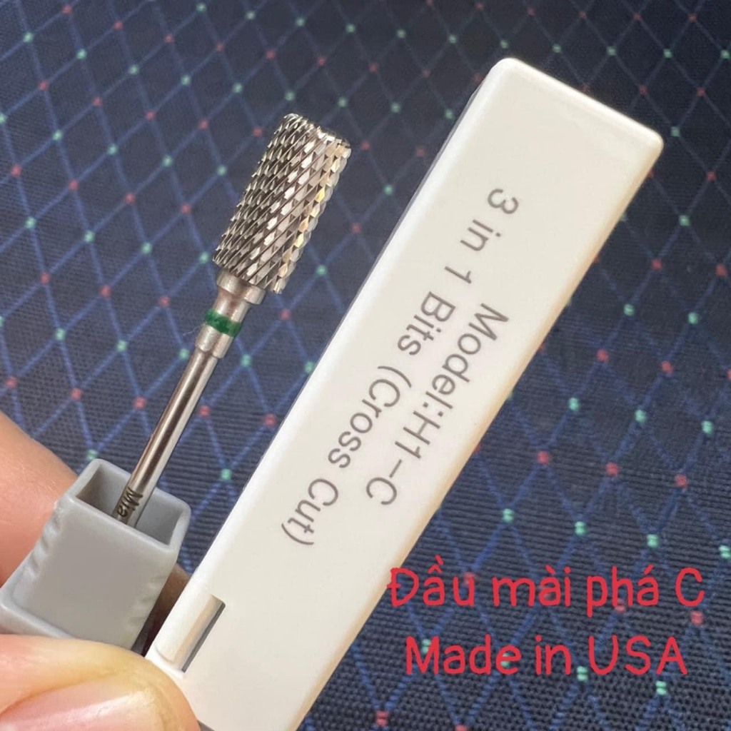 Đầu mài móng, Đầu mài 5in1.đầu mài phá, mịn, khóe nail , made in USA