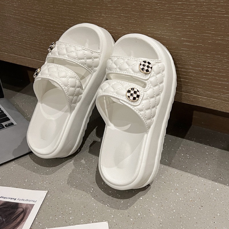 Dép bánh mỳ 2 quai có stikker đế cao 7cm