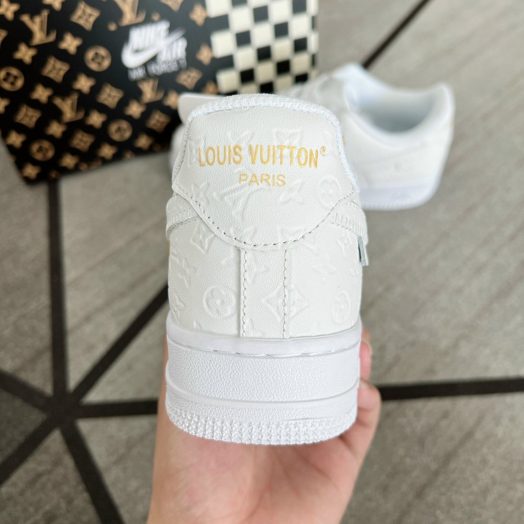 Giày AF1 LV Trắng , Giầy sneaker AF1 Trắng họa tiết cực chất bản đẹp phối đồ unisex | BigBuy360 - bigbuy360.vn