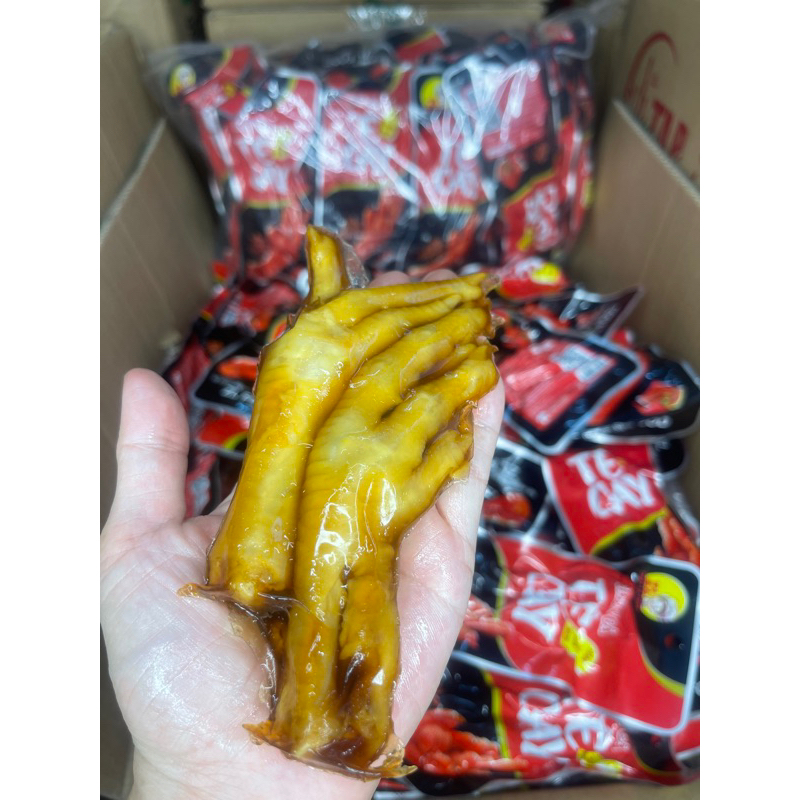 Combo 30 chân gà cay ủ vị Tứ Xuyên hãng Tê cay ZL food 50gr - Chân Gà Cay Ủ Vị Siêu Ngon Siêu To