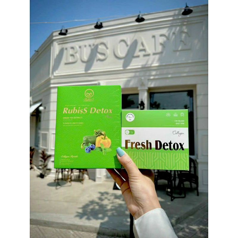 Nước trái cây Giảm cân rubiss detox - Hộp 12 gói
