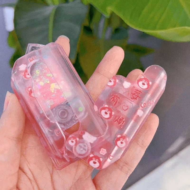 1Cái Dao Vô Tri Gấu Dâu  Có Nhũ Kim Tuyến - Dao Cà Rốt Vô Tri Gấu Dâu Kèm Nhũ - Đồ Chơi Dao Gấu Dâu Bằng Nhựa Hottrend