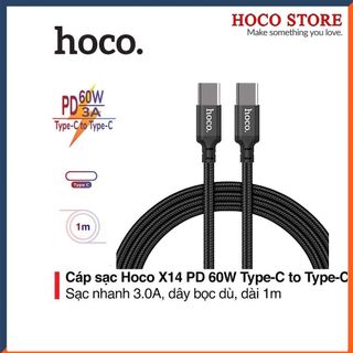 ⚡mới⚡dây sạc nhanh android chính hãng hoco x14 type-c type c pd 60w và cáp sạc usb to type-c 2.4a cho samsung,xiaomi...