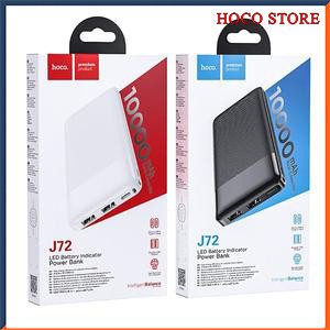 Pin sạc dự phòng sạc nhanh hoco j72 j72a chính hãng 10000mah 20000mah 2 cổng usb cục power bank- bảo hành 12 tháng