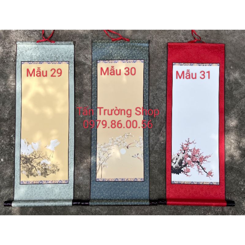 Giấy biểu lụa viết thư pháp kích thước 32*90