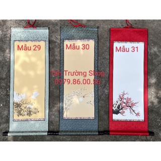 Giấy biểu lụa viết thư pháp kích thước 32*90